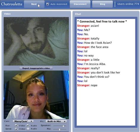 webcam chat chatroulette